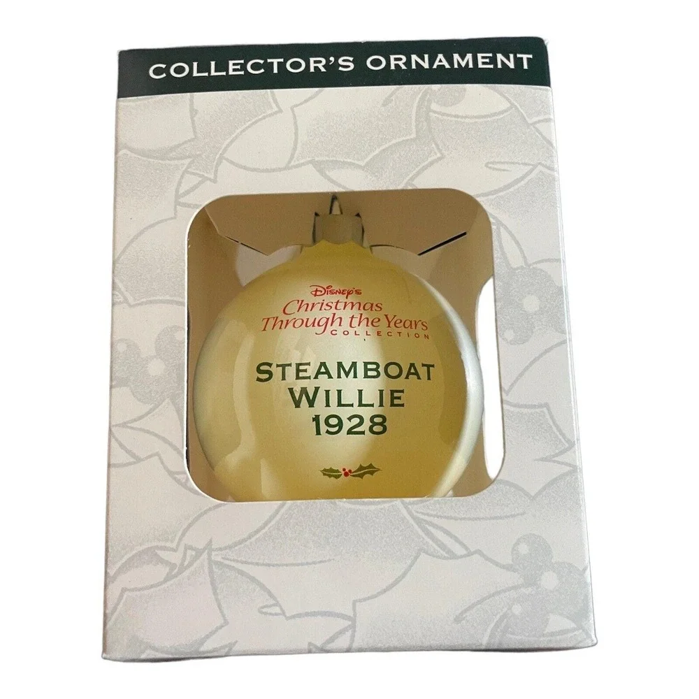 Mickey Mouse‎ Steamboat Willie Christmas Through the Years Disney 2000 Ornament